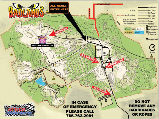 Badlands Off Road Park in Attica, IN